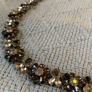 Talbots Crystal Flower Necklace
